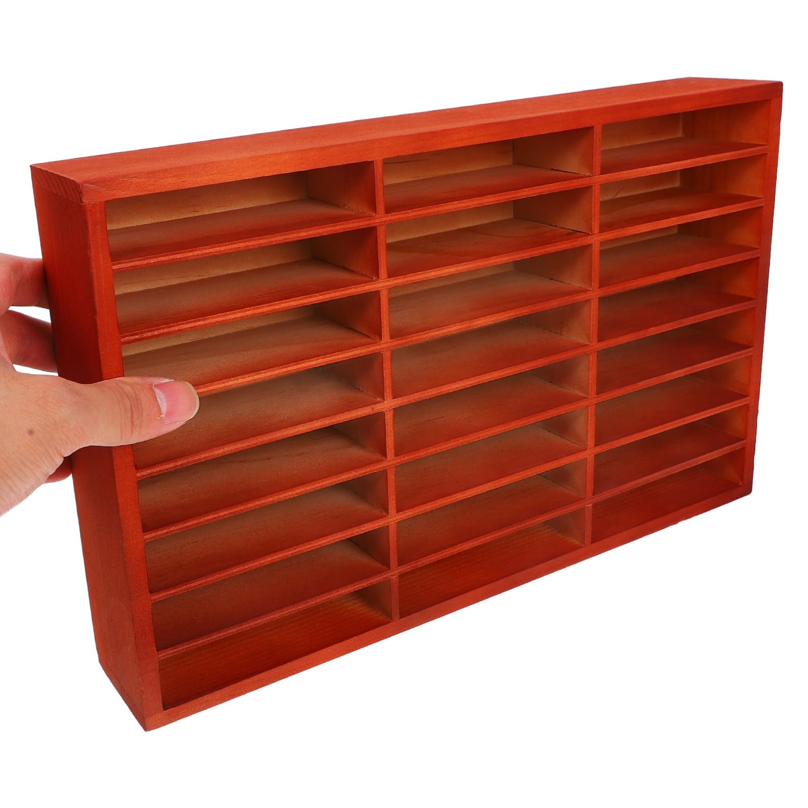 iplusmile Scatola Portaoggetti Scomparti Multipli in Legno per Cellulari Organizer Multi-scomparto Supporto Spazioso per Gestione e Esposizione Telefoni per Ufficio, Aula e Sala Riunioni