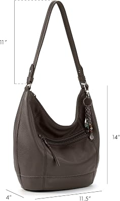 The Sak Sequoia Hobo Women's Leather Handbag, Black, Einheitsgröße