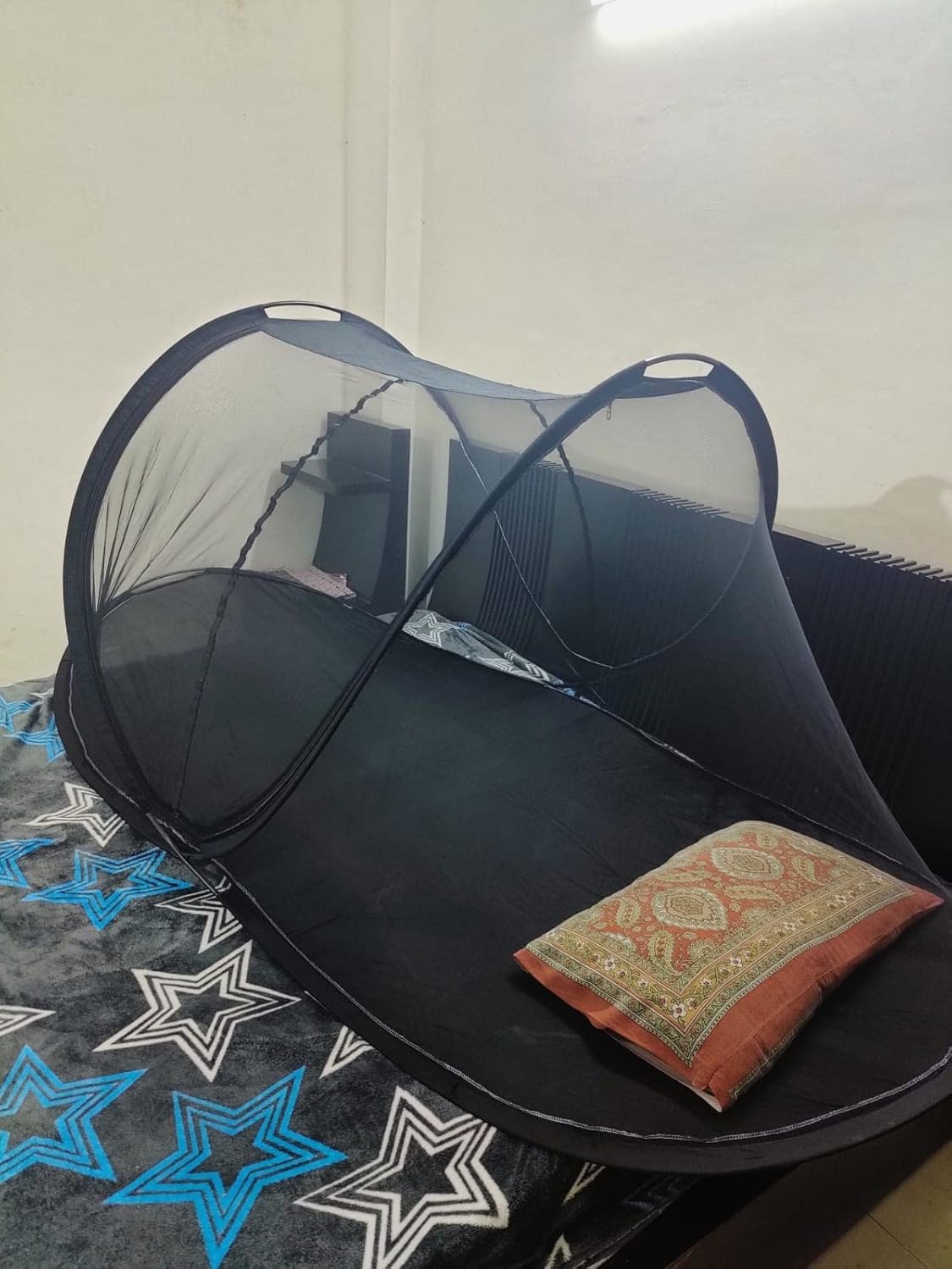 Single Bed Polyester Foldable Light Weight Washable Mosquito net/Self