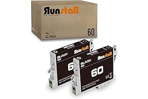 Run Star 2 Pack T060 Remanufactured Black Ink