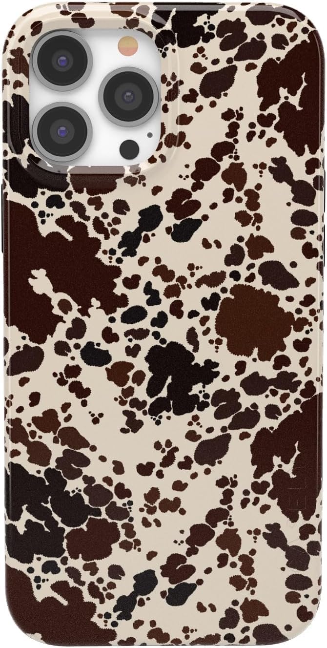 Casely iPhone 14 Pro Case | Cowgirl Envy | Cow Print | Compatible with MagSafe | Classic Ultra Slim Design
