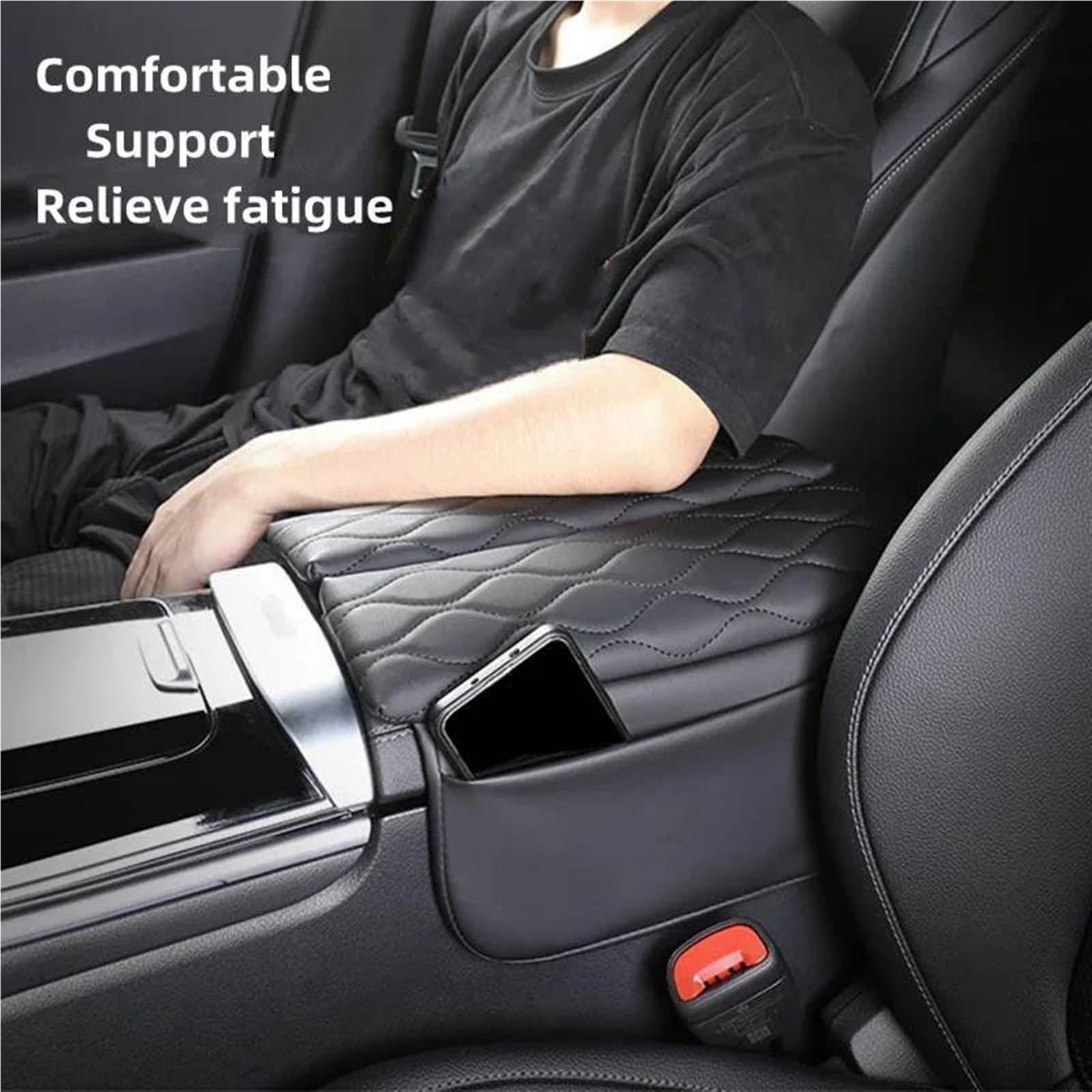 Housse De Protection Pour Accoudoir Console Centrale, Décoration Pour Benz Classe V W447 V260 V300, Coussin D'accoudoir En Cuir Anti-rayures(Off white)