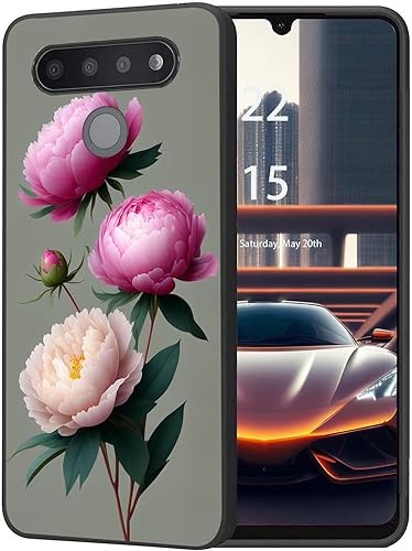 Miniatura 22 de Funda protectora duradera para LG Stylo 6 para LG Stylo 6 2020 6.8 pulgadas, diseño de hojas de aguacate