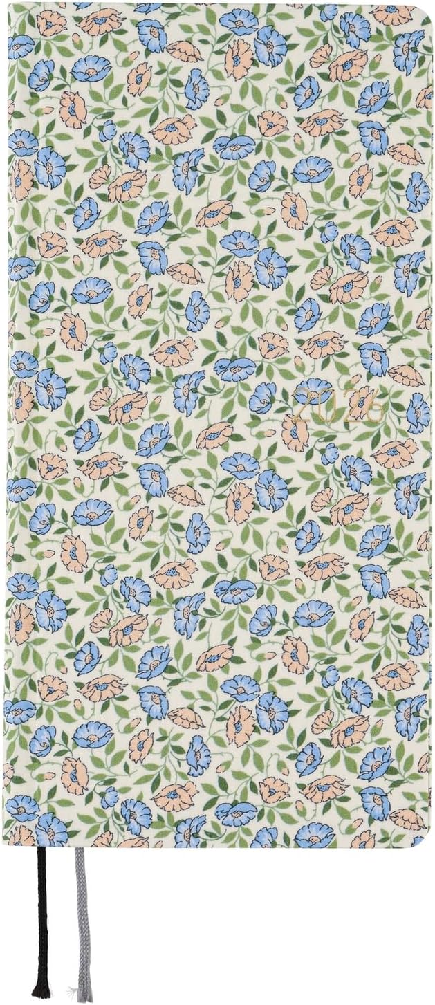 Hobonichi Techo 2026 Spring Weeks – Liberty Fabrics: Sasha Kiora (Japanese, Tall & Slim, April Start)