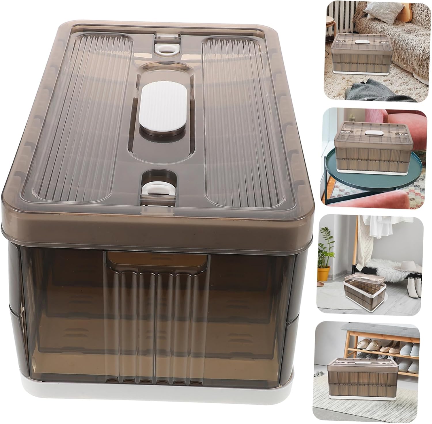 Zerodeko Foldable Clothes Storage Box with Compartments Versatile Organizer for Socks Underwear and Wardrobe for Tidy for Closet Organization