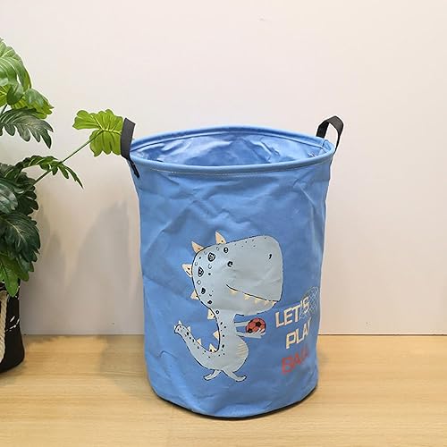 Miniatura 8 de LEELI Cesta de lavandería con asas plegable de lona, cesta de almacenamiento impermeable, organizador para el hogar, para guardería, ropa, juguetes,