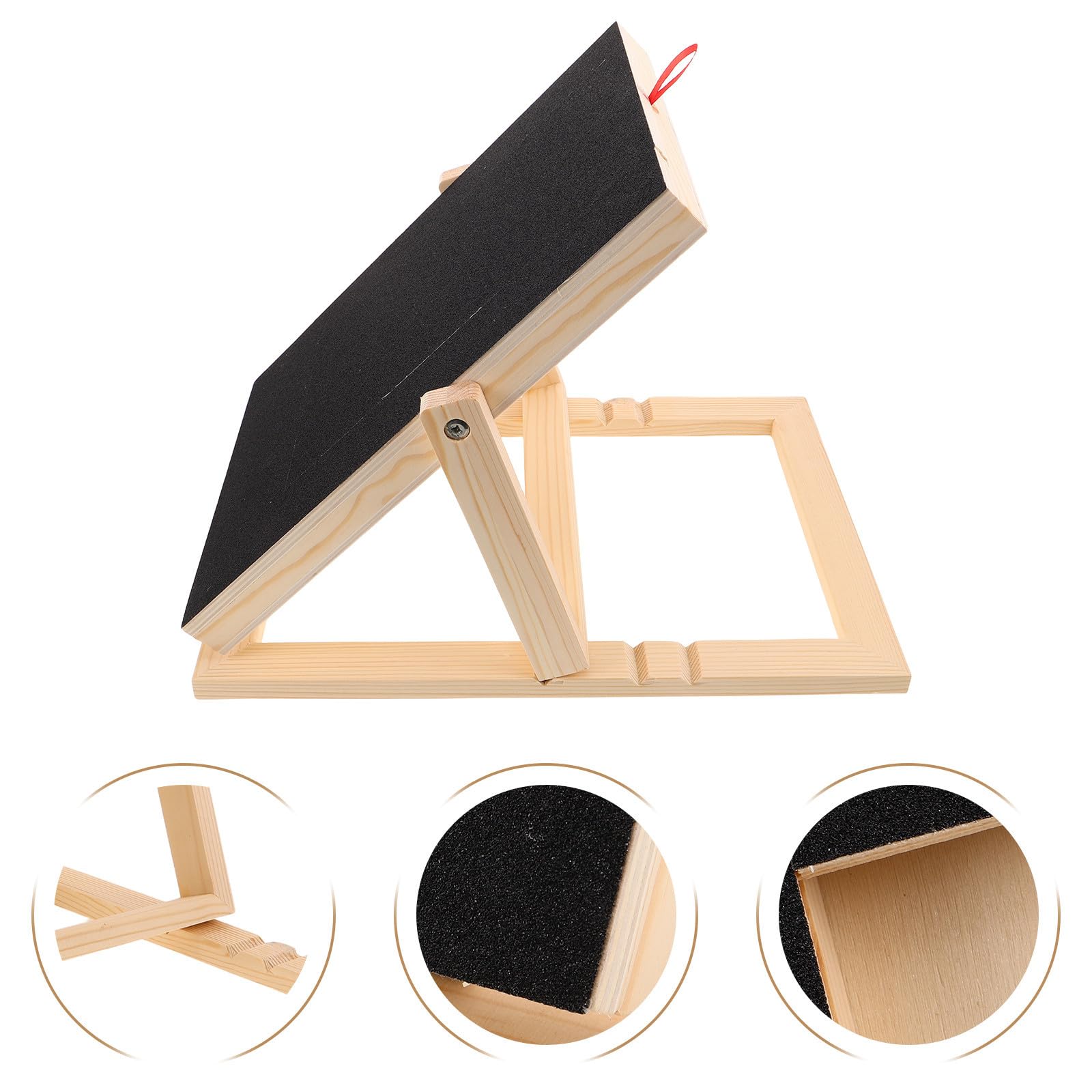 Krallenfeilenbrett für Hunde mit Leckerlischublade, Höhenverstellbar | Welpen und Hunde, für Innenbereich, Brettform mit Integrierter Schublade, Holzdesign