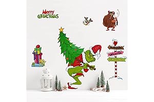 Yovkky Merry Christmas Wall Decals Stickers for Happy Holidays