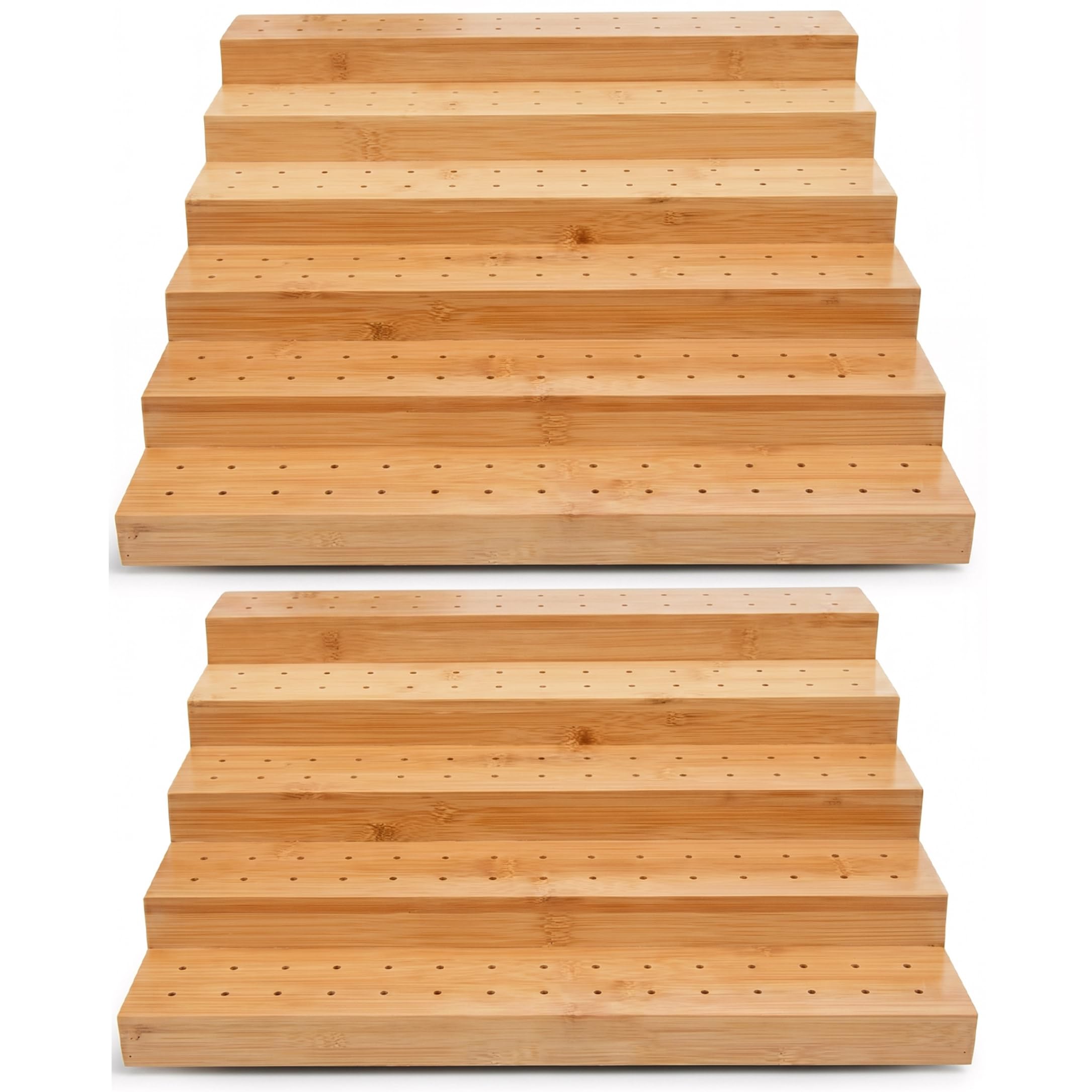 Xoeryoy Skewer Holder Food Display, 5-tier Food Stands For Display Party with 100 Bamboo Skewers, Bamboo Skewer Holder 13.78×11.81×4.72inch ;1