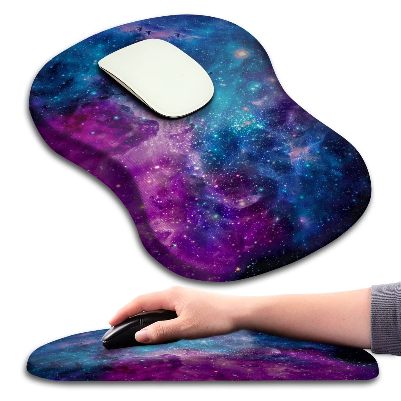 KUOSGM Mouse Pad Wrist Support, Ergonomic Mouse Pad with Massage Dot, Comfortable Computer Mouse Pad for Laptop, Wrist Rest Pain Relief Mousepad with