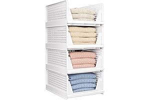 4-Pack Folding Closet Organizers, The Ultimate Towel Storage Solution