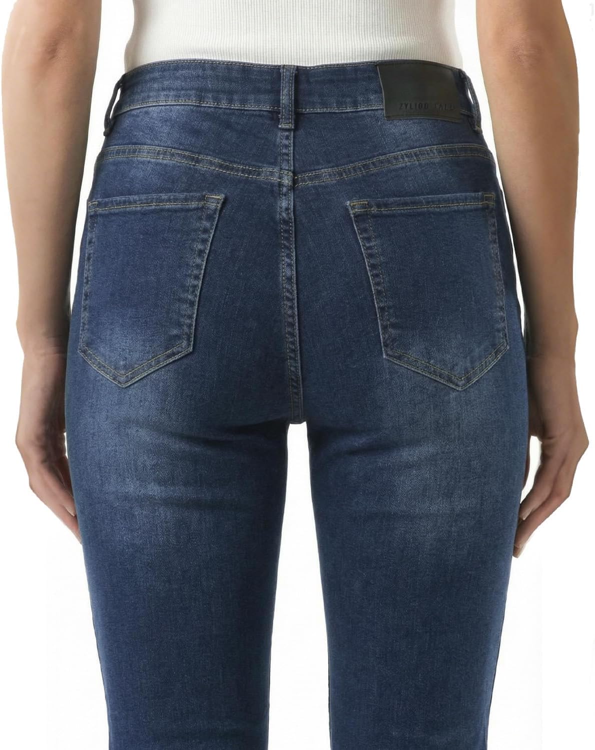 Zylioo Flare Tall Jeans for Women 32"/34" Inseam Long Stretch Denim Pants Mid Rise Classic Fit for Tall Ladies - Image 6