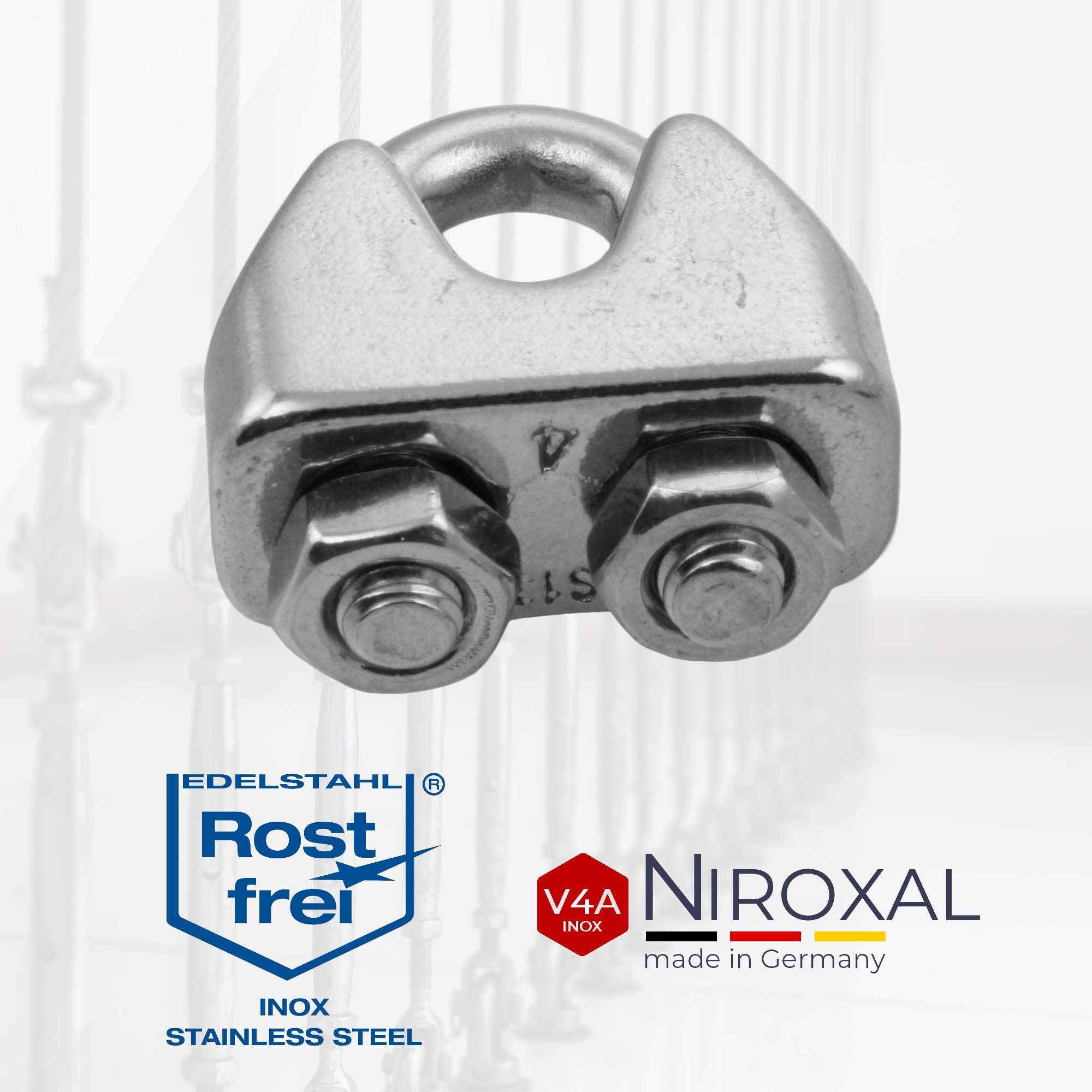 Morsetto Per Filo Duplex Grado Marino 316 Morsetti In Acciaio Inox Cavo - Foto 13