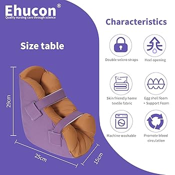 リラクゼーショングッズ ELDERBORN Amazon.com: Ehucon Egg Crate Foam Heel Protector Bed Sore