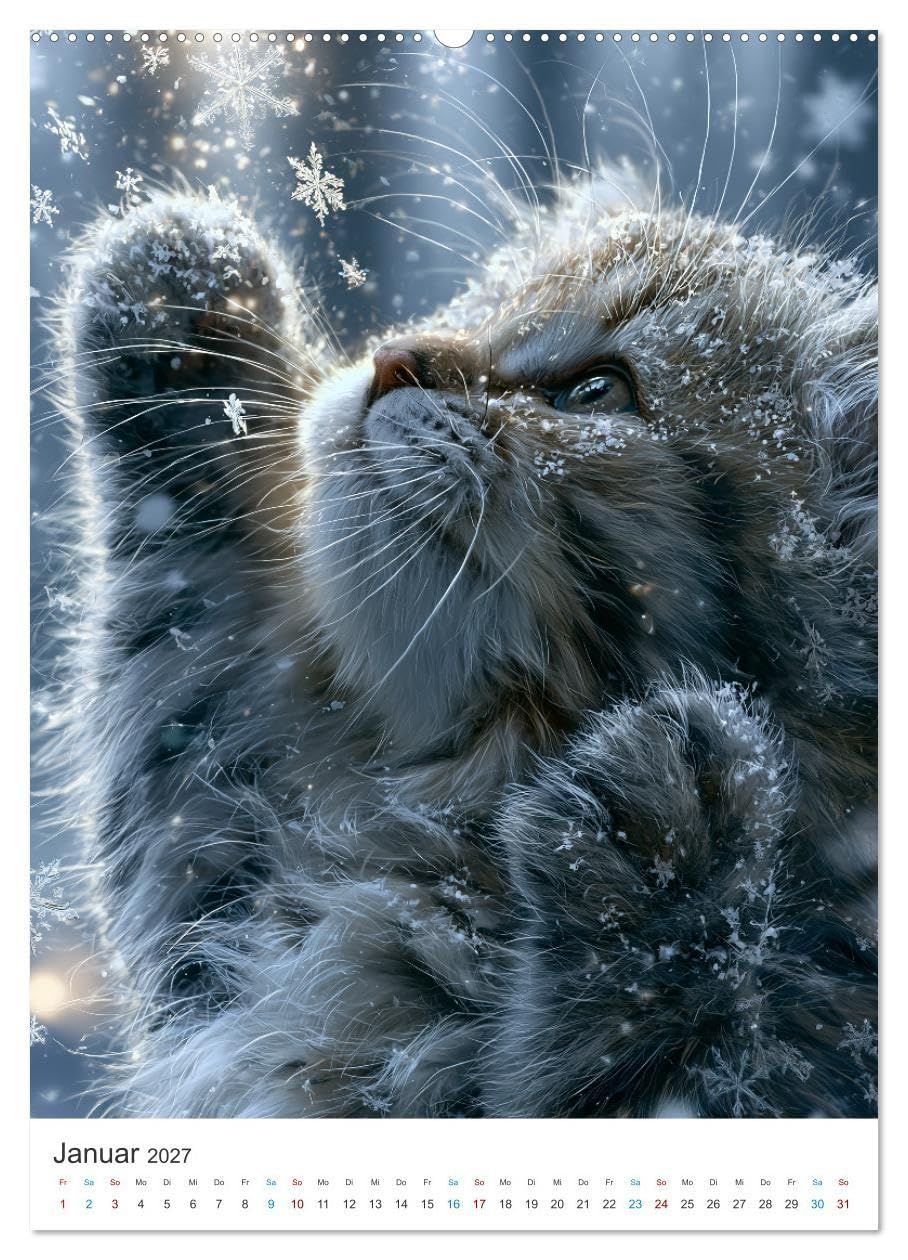 Pfötchen voller Magie (hochwertiger Premium Wandkalender 2027 DIN A2 hoch), Kunstdruck in Hochglanz: Ein liebevoll gestalteter Kalender voller Magie, ... Wohlfühlmomenten. (CALVENDO Tiere)