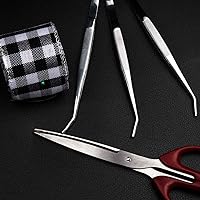 Vista 6 de Herramientas dentales - Pinzas de acero inoxidable con punta dentada curvada Pinzas multiusos para cuidado bucal familiar Limpieza dental dental