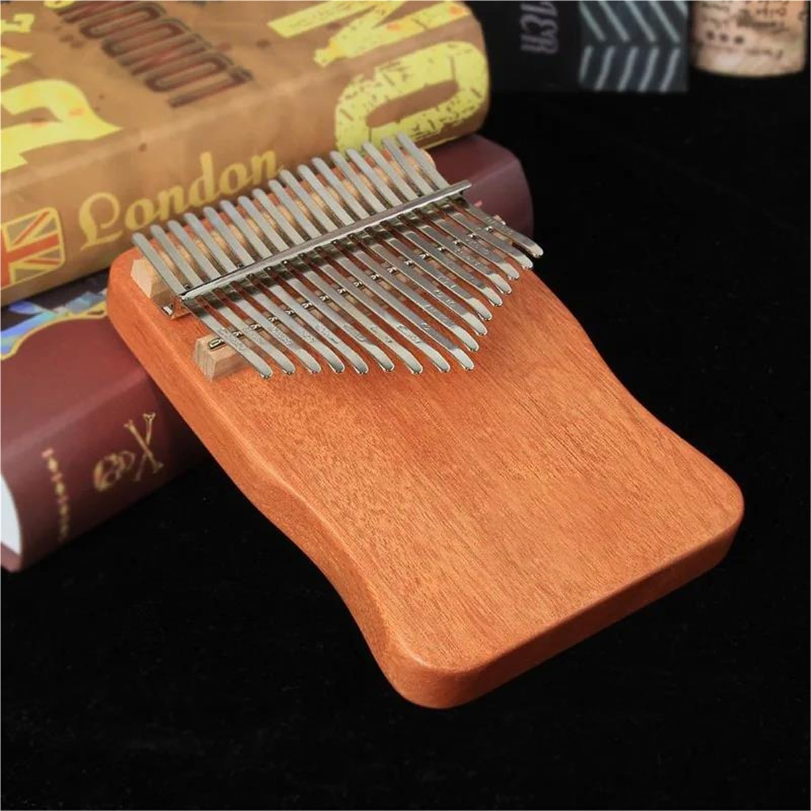Kalimba Panel Z Litego Drewna Kalimba 17 Klawiszy Profesjonalne Fortepiany Muzyczne Do Instrumentów Muzycznych Z Akcesoriami