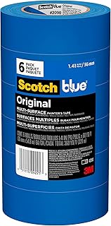 ScotchBlue Original Multi-Surface Painter's Tape, 1.41 inches x 60 yards (360 yards total), 2090, 6 Rolls