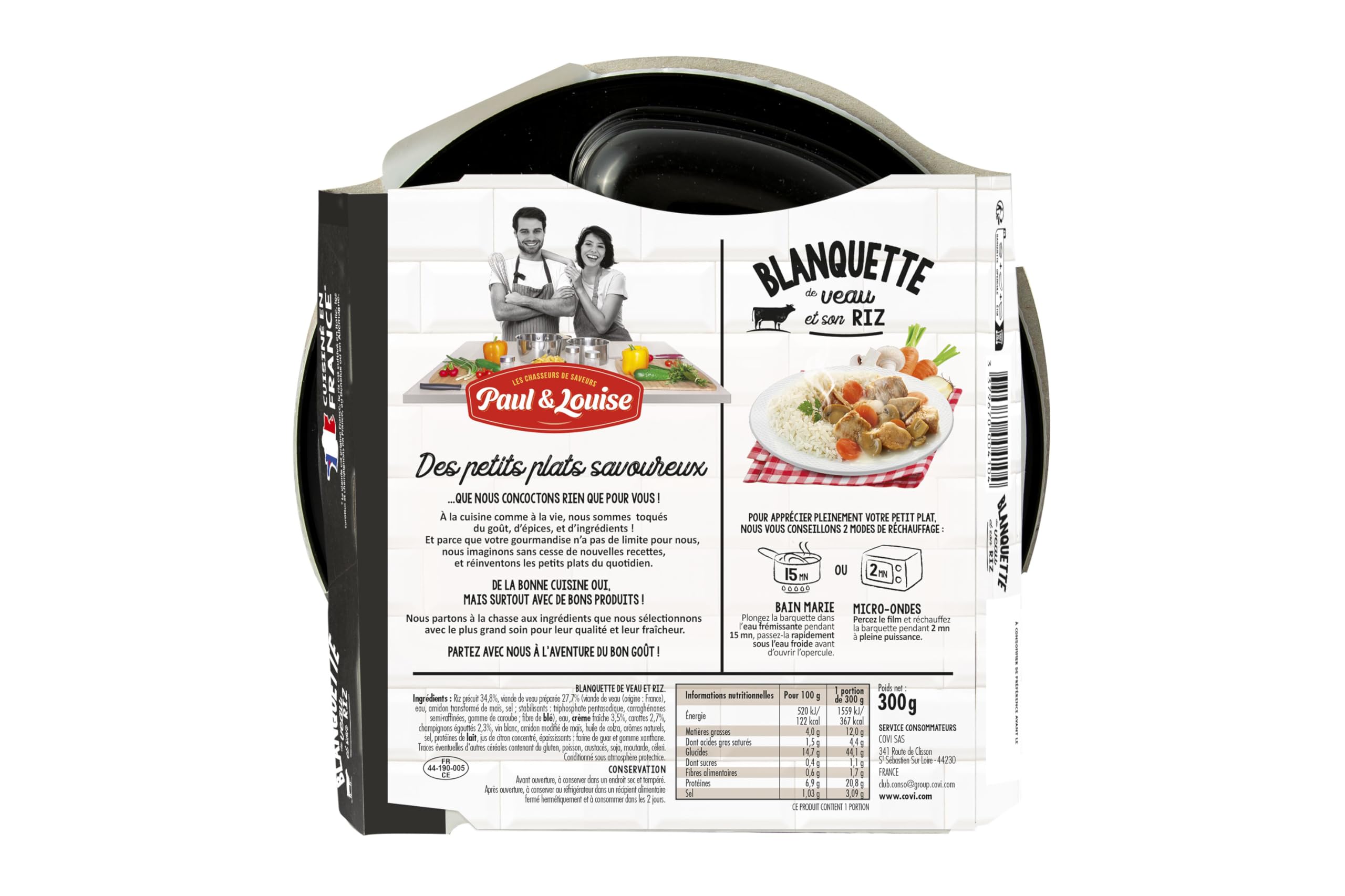Box Découverte Paul & Louise : Les Traditionnelles - Longue Conservation - Viande Origine France - Prêt en 2 minutes - Box repas - Box repas Pratique