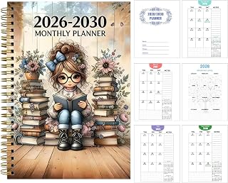 Planner 2026-2030 5 Year Planner 2026-2030 - Monthly Journal | Spiral Note