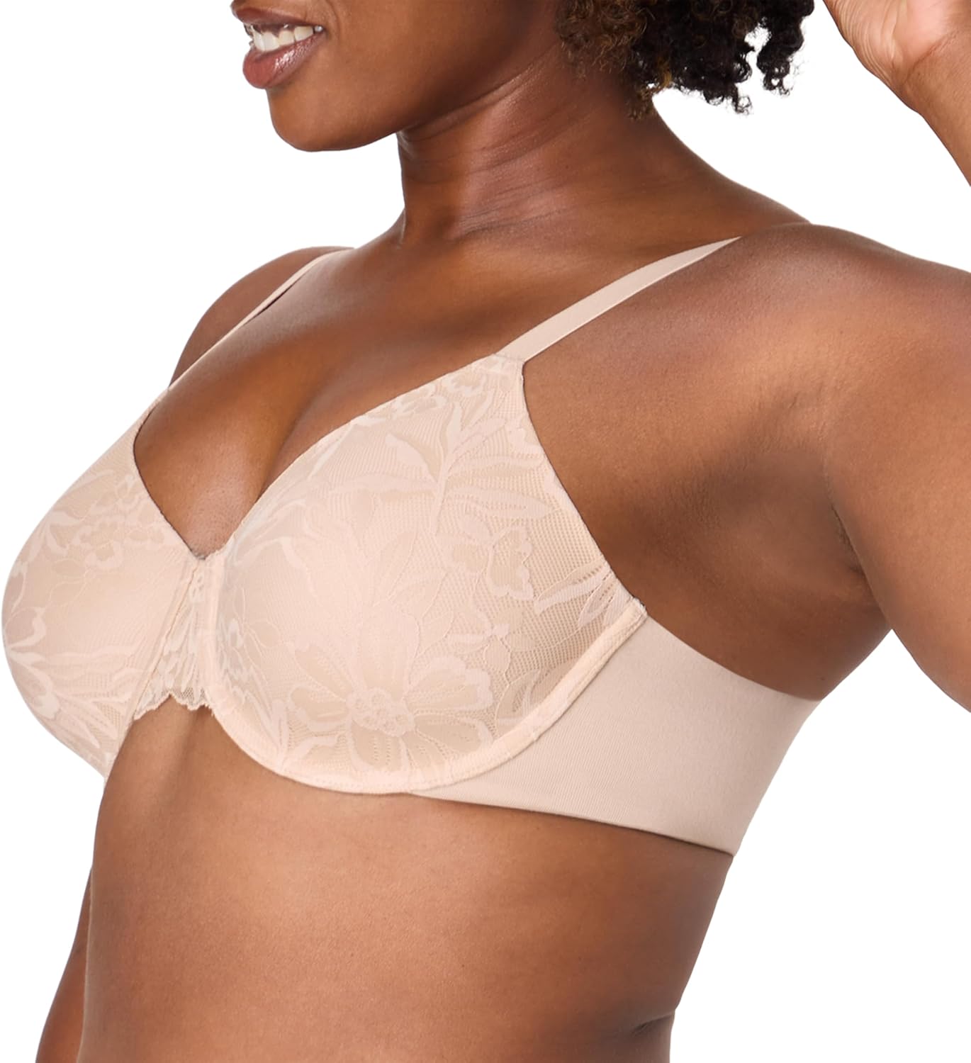 Bali Women's Underwire Bra, Breathe T-Shirt Bras for Women, Full Coverage, Padded, Most Comfortable, Cotton Modal - Image 4