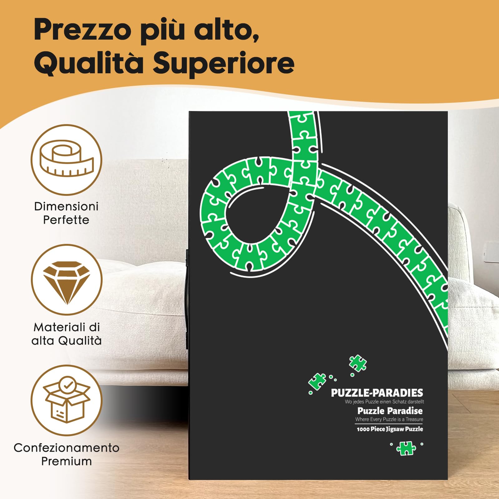 Puzzle Vault Organizer Per Puzzle 1000 Pezzi - Portatile Con 20 Tasche Antipolvere - Design Austriaco - 2