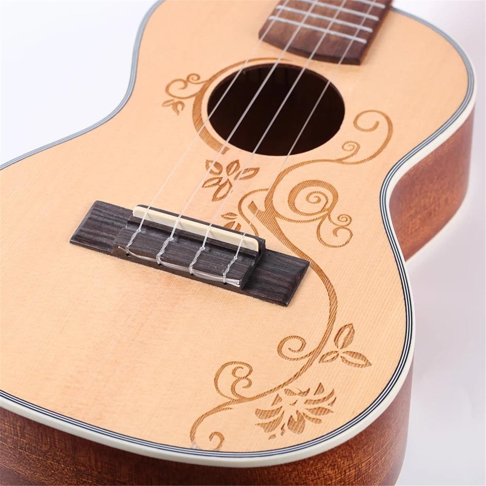 Flower 23/26-calowe Ukulele Koncertowe/tenorowe Świerkowe Ukelele Z Akcesoriami(23)