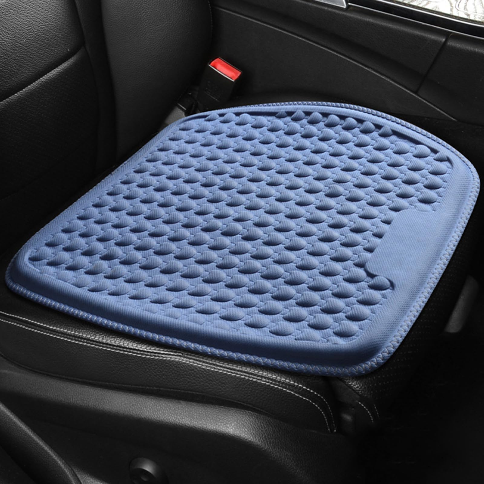 HHCVN Car Seat Cushion For Skoda Kamiq Monte Carlo (ab 2023) 2024 2025 2026, Comfortable Non Slip Breathable Honeycomb Gel Seat Car Accessories,D Blue