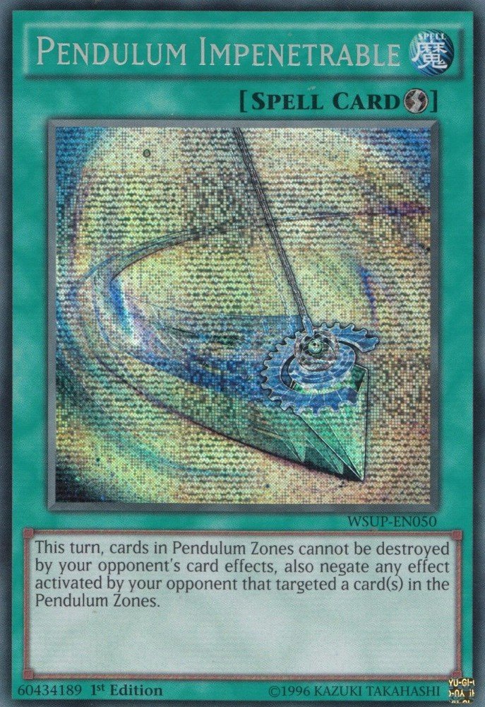 Amazon.com: YU-GI-OH! - Pendulum Impenetrable (WSUP-EN050) - World  Superstars - 1st Edition