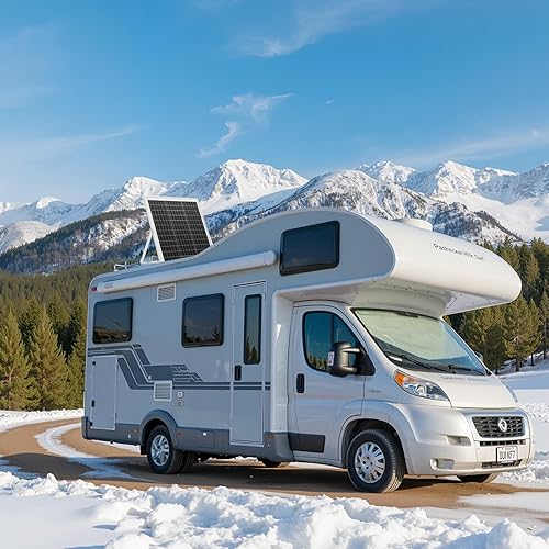 Miniatura 8 de VEVOR Cargador de Batería de Panel Solar de 20W 12V, Cargador de Goteo Mantenedor de Batería Solar con Controlador MPPT Inteligente y Soporte de