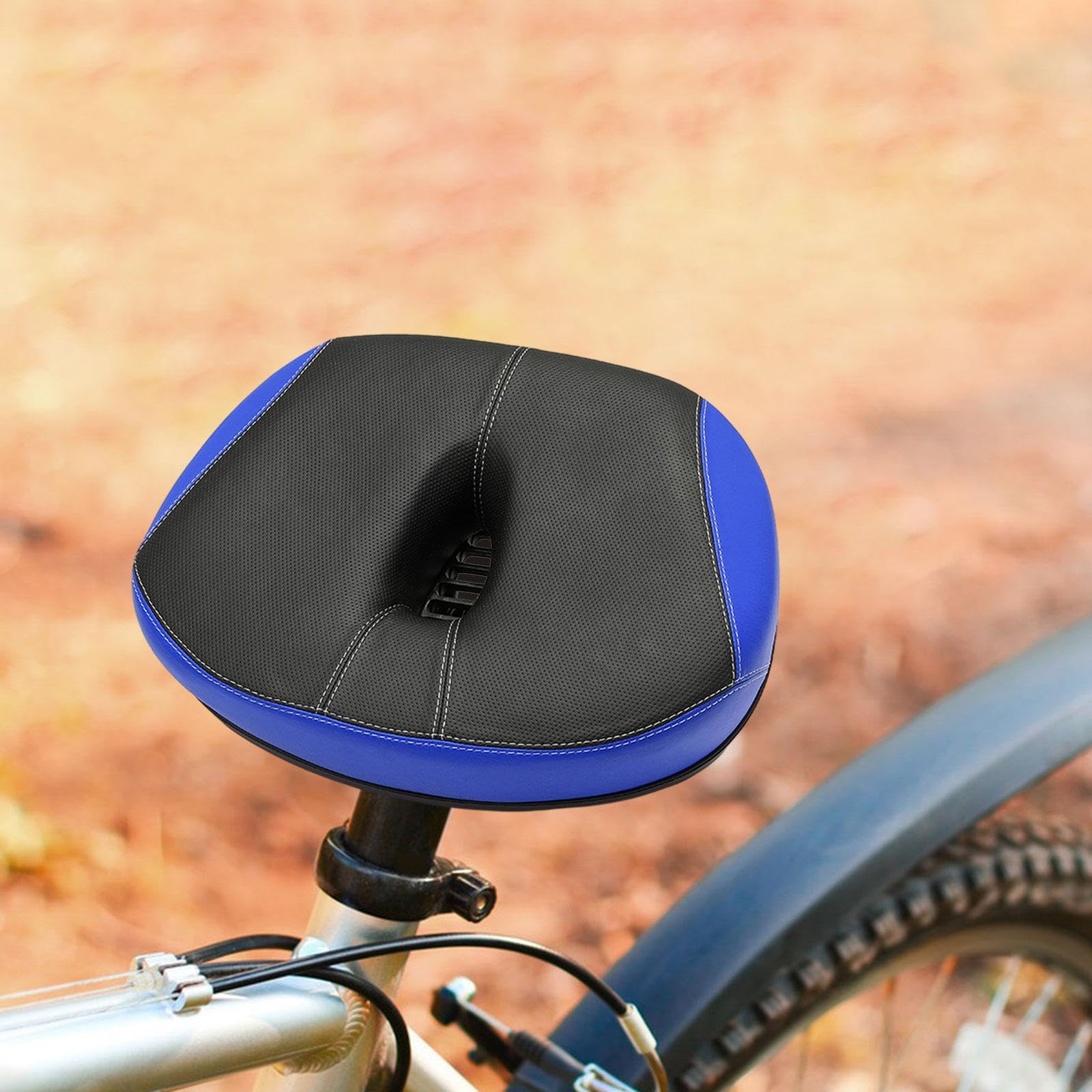 Gralara Sella Extra Large Senza Punta, Larga per Bici Elettriche, Cuscino Universale per Cyclette, per Uomo E Donna.