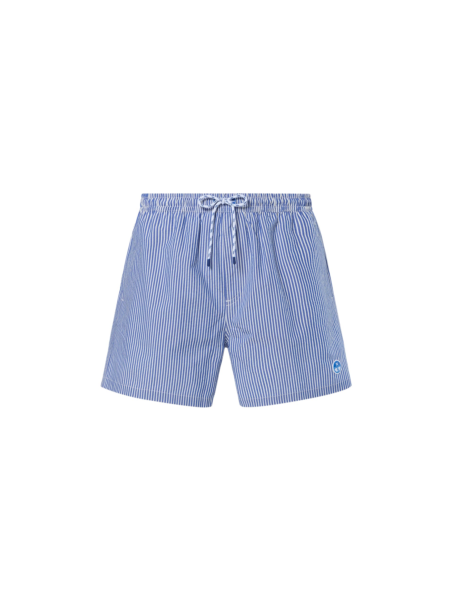NORTH SAILS Boxer Mare Uomo in Seersucker di Cotone e Poliestere a Righe