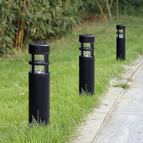 Miniatura 2 de SUNWIND Luces solares de jardín para exteriores, bolardo LED, iluminación solar para caminos de patio, camino, patio trasero, césped, paisajismo