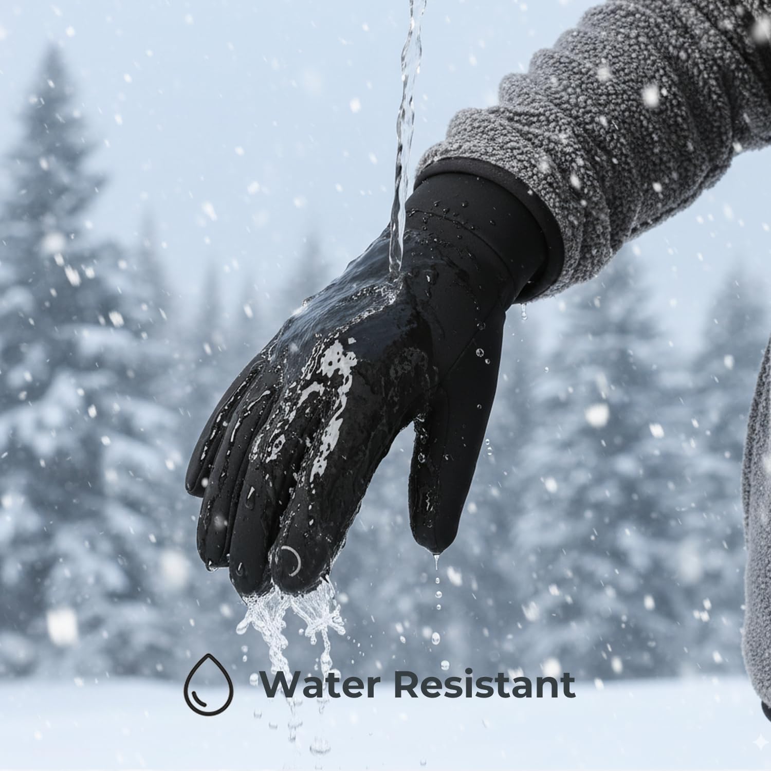 Winter Gloves for Men Women Touch Screen Thermal Windproof and Cold Weather Warm Sports Running Gloves - Image 5