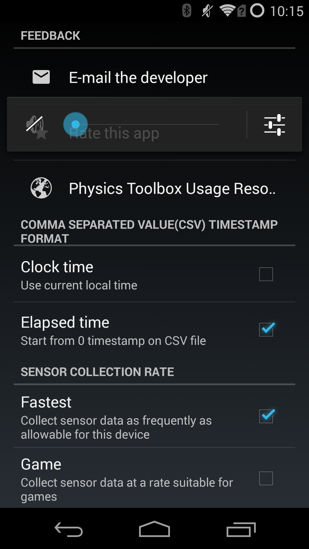 Physics Toolbox Light Sensor App on Amazon Appstore