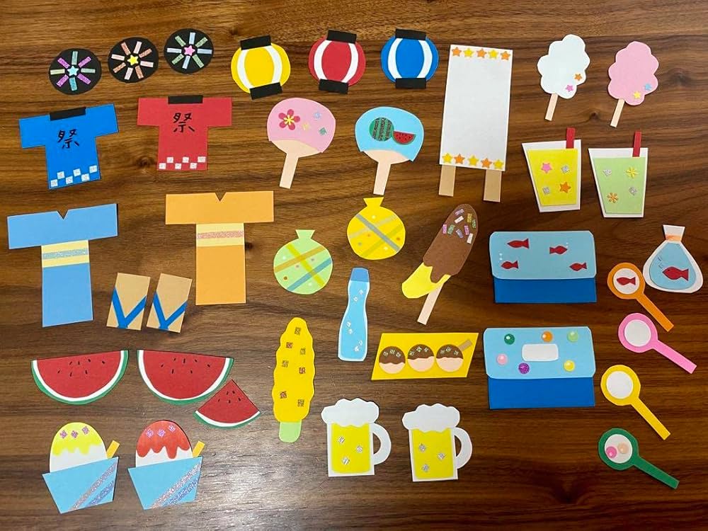 アルバム飾り　クラフトパンチ　夏祭り　オーダー受付中( ＾∀＾) アルバム飾り クラフトパンチ 夏祭り オーダー受付中