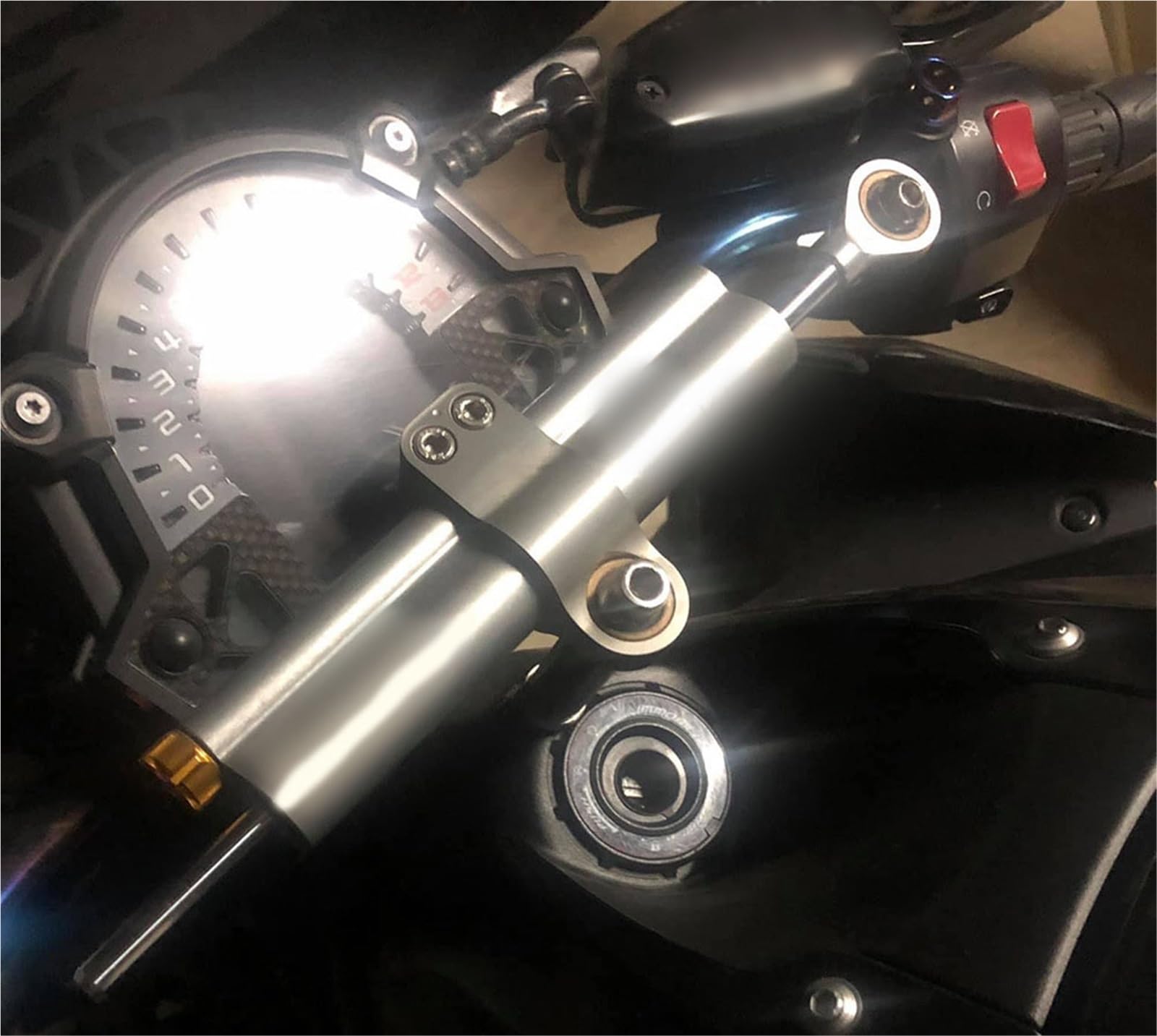 Amortisseurs De Direction Réglables Universels pour Moto, Modification Directionnelle, 373MM, pour Kawasaki