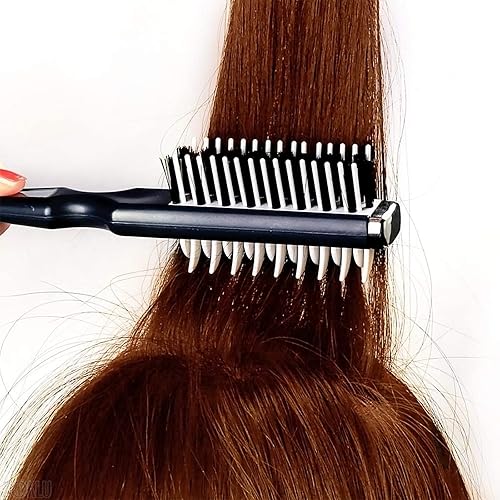 Miniatura 7 de Cepillo definidor de rizos para cabello rizado Peine de rizos con cepillo de doble cara para volumen y peinado con menos tirones da forma y separa