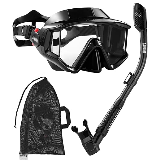 Aegend Snorkel Gear Set with Mesh Bag