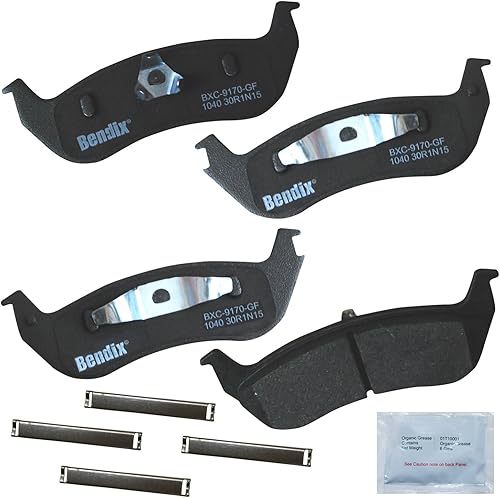 Miniatura 286 de Bendix Priority1 CFC154 - Juego de pastillas de freno de disco para Avanti II, Century, LeSabre, Regal, Riviera, chasis comercial, DeVille