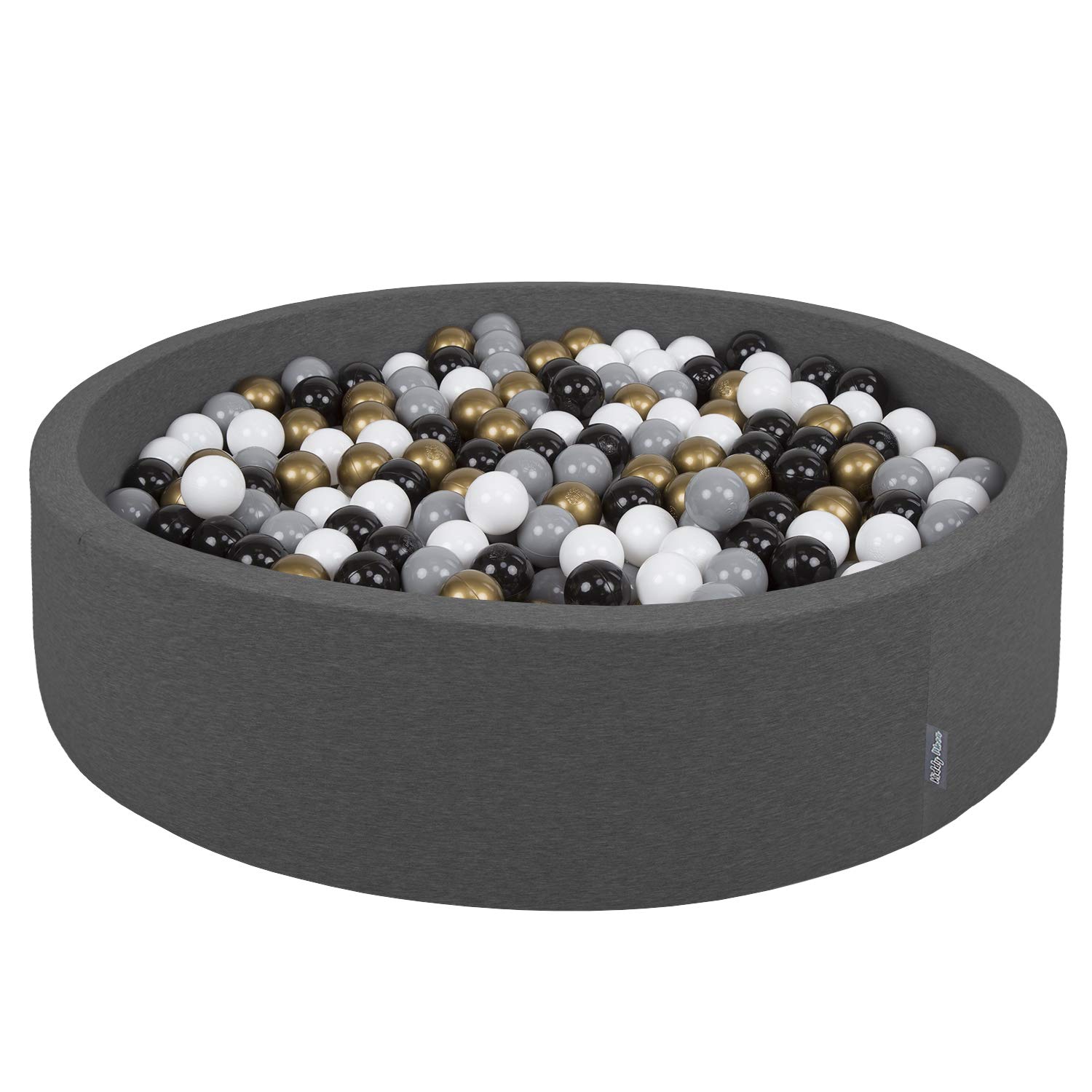 Children Certified Grey Foam Ball Pit KiddyMoon Soft Ball Pit