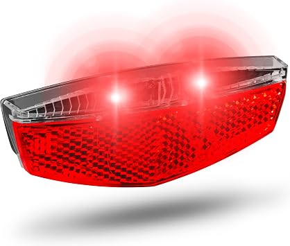 Buchel Tivoli LED Pannier Rack Rear Light with Parking Light Function, Black, One Size