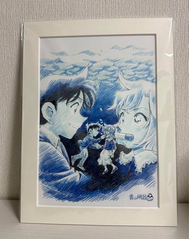 【新品未使用】名探偵コナン　黒鉄の魚影　複製原画　複製原画ラフ同梱版　描き下ろし Amazon.co.jp: コナン 黒鉄の魚影 青山剛昌先生 描き下ろし複製
