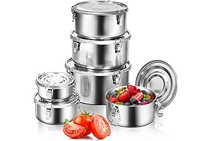PCS LeakProof Stainless Steel Containers with Lids