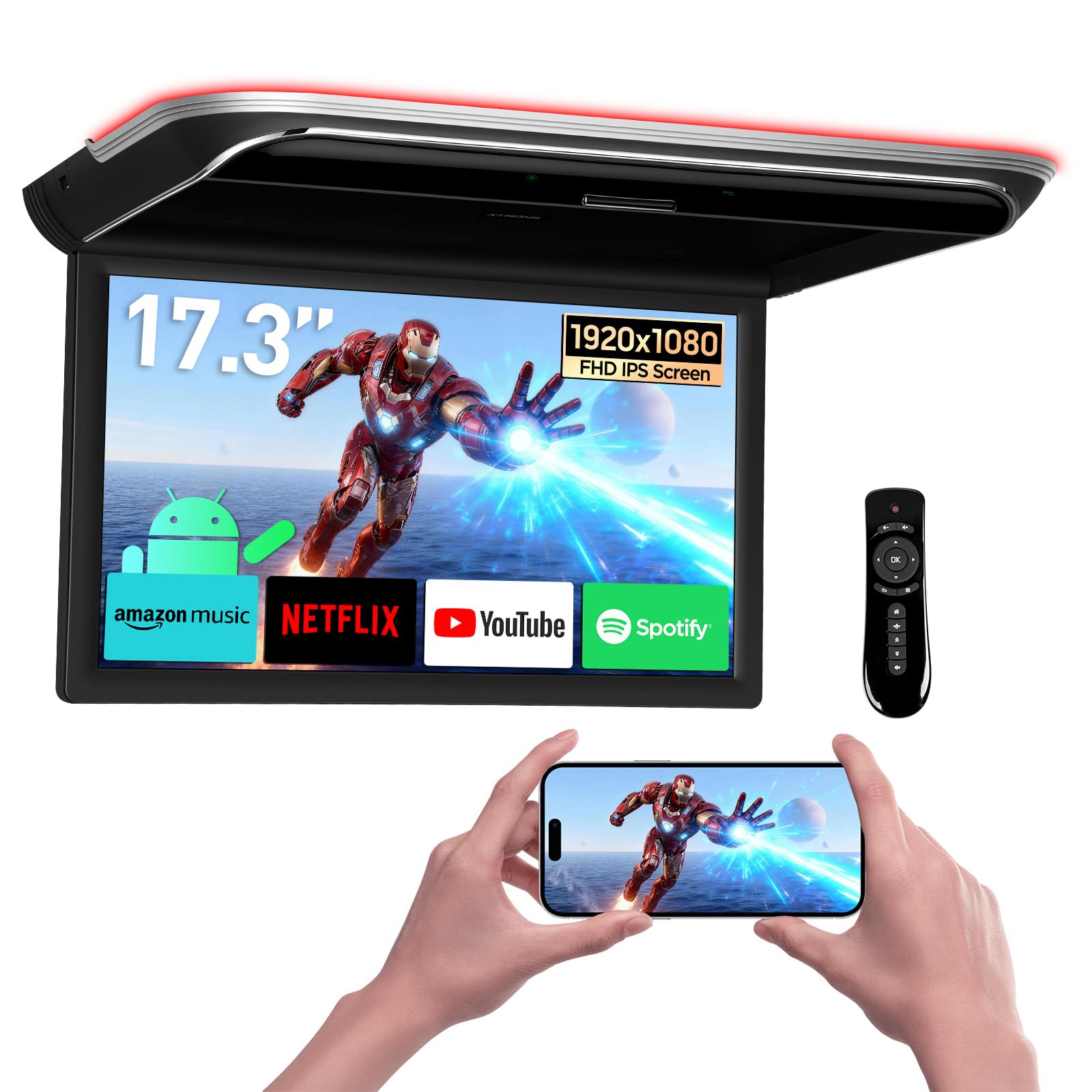 Photo 1 of XTRONS 17.3" Android Car Overhead Player with HDMI & WiFi