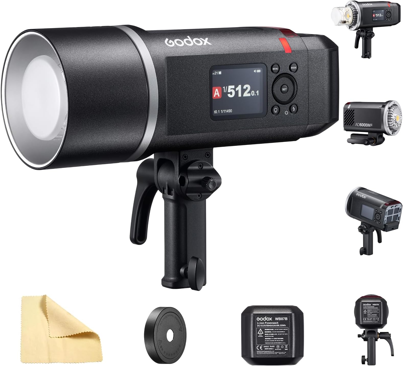 GODOX AD600BMII 600Ws Studioblitz - Bowens Mount Mit 40W Modellierlicht