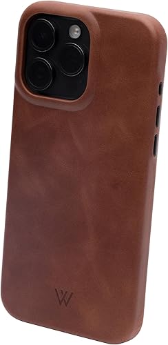 Miniatura 7 de Wilken - Funda de cuero envuelta compatible con iPhone, compatible con MagSafe y carga inalámbrica, cuero de grano superior, protección de pantalla