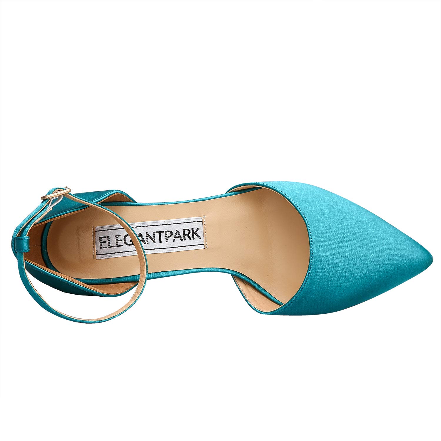 Snapklik.com : HC1811 Teal Green Heels Pointed Toe High Heels For Women  Sexy Ankle Strap Closed Toe Bridal Wedding Shoes Satin Evening Party Prom  Dress Shoes Pumps Turquoise US 10, image size:1500x1500