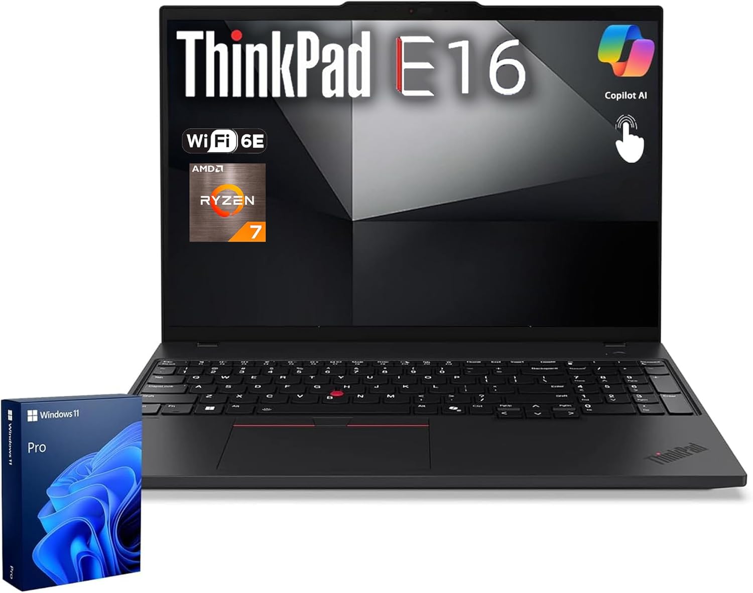 Lenovo ThinkPad E16 Gen 2 Business Laptop, 16″ FHD+ Anti-Glare Touchscreen, AMD Ryzen 7 7735U, 64GB DDR5, 2TB SSD, Wi-Fi 6E, Fingerprint, Backlit, Webcam, Windows 11 Pro Lenovo ThinkPad E16 Gen 2 Business Laptop, 16″ FHD+ Anti-Glare Touchscreen, AMD Ryzen 7 7735U, 64GB DDR5, 2TB SSD, Wi-Fi 6E, Fingerprint, Backlit, Webcam, Windows 11 Pro