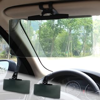 2PCS Sun Visor Extender for Cars, Polarized Car Visor Extender Sun Blocker, Universal Anti-Glare Polarized UV400 Protection, Easy to Install, Safe Driving Extension for Glare/UV Ray/Stray Light (2PCS)